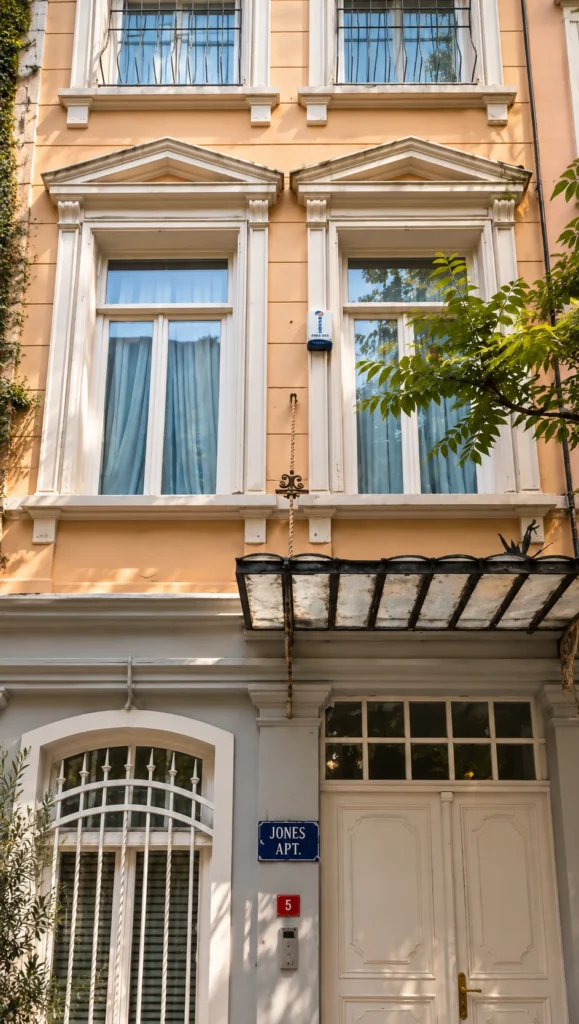 Cihangir Jones Apartmanı’nın Cihangir sokak dokusu içindeki tarihi dış cephesi