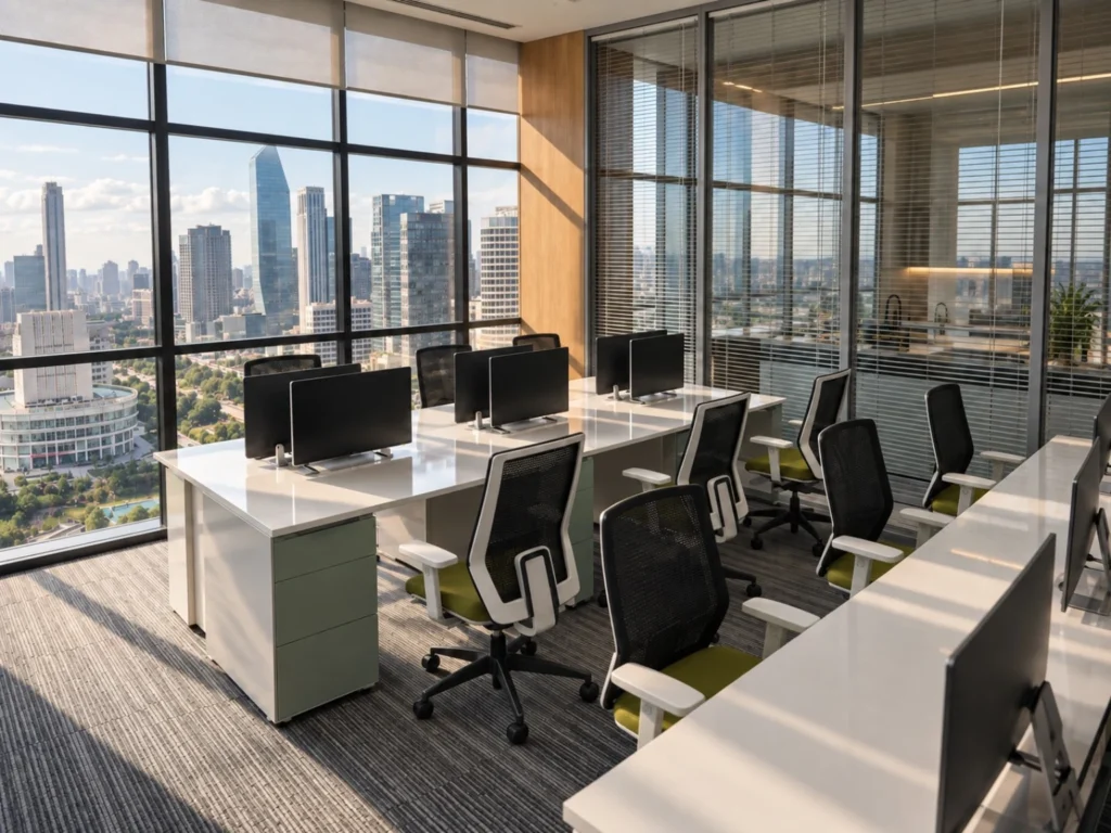 Kurtköy 360 Ofis Plaza’daki Petromir Merkez Ofis bekleme ve görüşme alanı